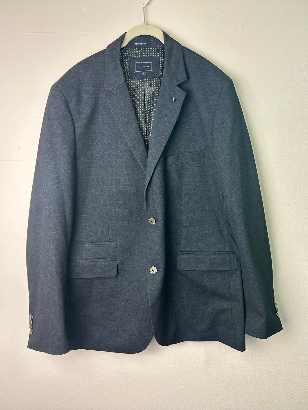 7 Diamonds Newport Stretch Sport Blazer Mens Size Xl Dark Navy Blue Old Money